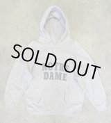 画像: 80'S CHAMPION "NOTRE DAME" トリコタグ 染み込みプリント パーカー グレー USA製 (VINTAGE)