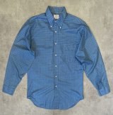 画像: 70'S McGREGOR "SCOTSET" コットン/ポリ BDシャツ グラフチェック (VINTAGE)