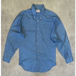 画像: 70'S McGREGOR "SCOTSET" コットン/ポリ BDシャツ グラフチェック (VINTAGE)