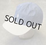 画像: 90'S RALPH LAUREN ロゴ刺繍 ベースボールキャップ ツートンカラー USA製 (VINTAGE)