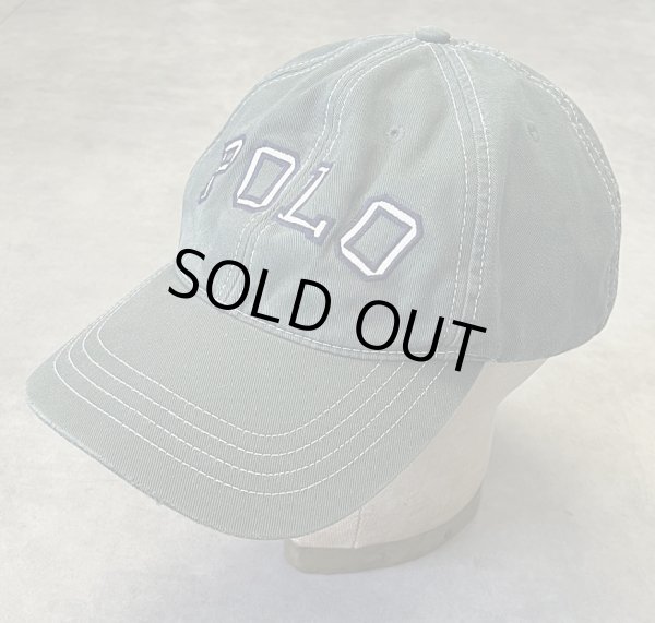 画像1: 90'S RALPH LAUREN "POLO SPORT" ベースボールキャップ セージグリーン (VINTAGE)