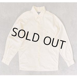 画像: 90'S RALPH LAUREN "GREGGOR" シアサッカー 三点留めボタンダウン ボックスシャツ ライトイエロー (VINTAGE)