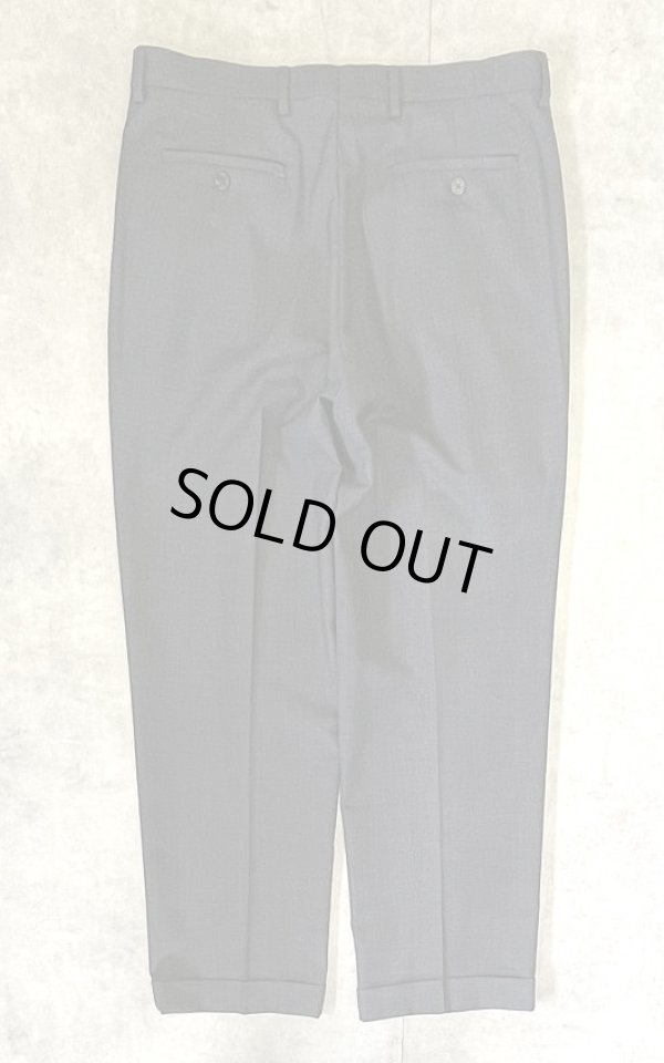 画像3: 90'S RALPH LAUREN ツープリーツ ウール スラックス チャコール (VINTAGE)