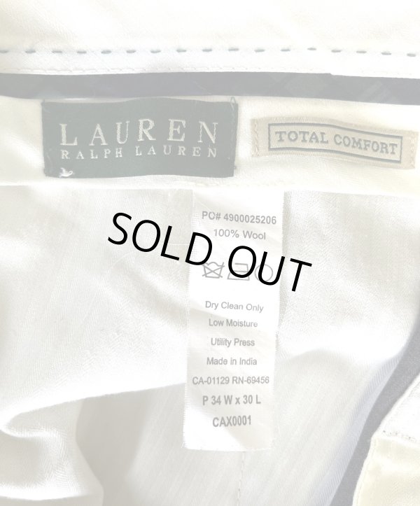 画像2: 90'S RALPH LAUREN ツープリーツ ウール スラックス チャコール (VINTAGE)