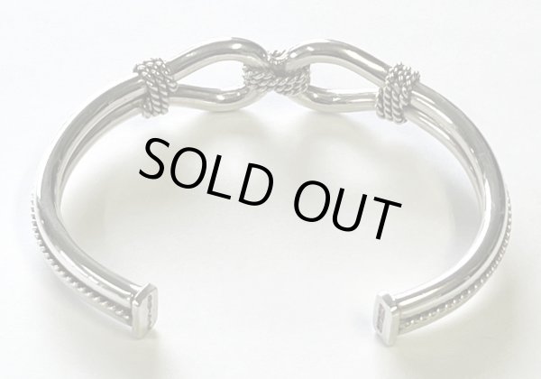 画像3: ナバホ族 インディアンジュエリー "STEVE ARVISO" ホースウィスパラー シルバーバングル (NEW)