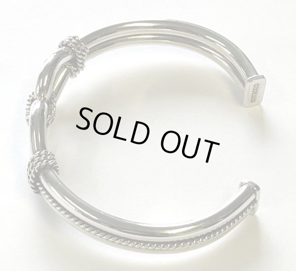 画像2: ナバホ族 インディアンジュエリー "STEVE ARVISO" ホースウィスパラー シルバーバングル (NEW)