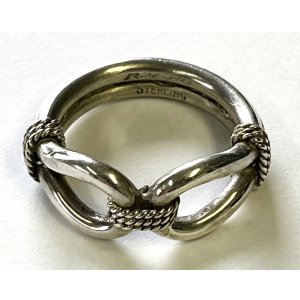 画像: ナバホ族 インディアンジュエリー "STEVE ARVISO" ホースウィスパラー シルバーリング (NEW)