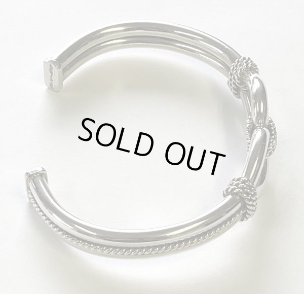 画像4: ナバホ族 インディアンジュエリー "STEVE ARVISO" ホースウィスパラー シルバーバングル (NEW)