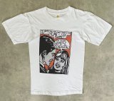 画像: 80'S UNKNOWN ロイリキテンスタインスタイル アメコミプリント 半袖 Tシャツ ホワイト (MINT CONDITION)