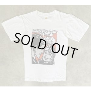 画像: 80'S UNKNOWN ロイリキテンスタインスタイル アメコミプリント 半袖 Tシャツ ホワイト (MINT CONDITION)
