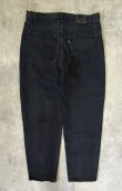 画像3: 90'S LEVIS SILVER TAB "BAGGY" バギーデニム ブラック W38L32 USA製 (VINTAGE)