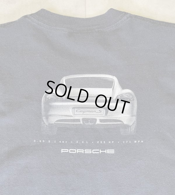 画像6: PORSCHE "CAYMAN S" 両面プリント 半袖 Tシャツ ブラック (VINTAGE)
