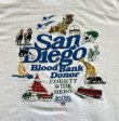画像3: 80'S SAN DIEGO BLOOD BANK シングルステッチ 半袖 Tシャツ ホワイト USA製 (VINTAGE)