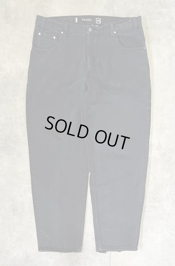画像1: 90'S LEVIS SILVER TAB "BAGGY" バギーデニム ブラック W38L32 USA製 (VINTAGE)