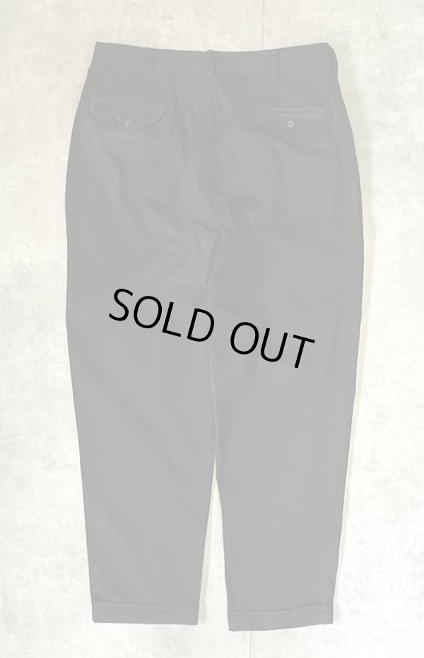 画像3: 90'S RALPH LAUREN "HAMMOND PANT" ツープリーツ チノパンツ ブラック (VINTAGE)