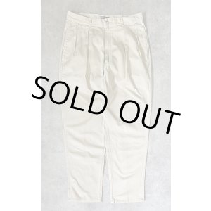 画像: 90'S RALPH LAUREN "ボックスロゴ" ツープリーツ チノパンツ ベージュ USA製 (VINTAGE)