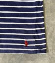 画像3: 90'S RALPH LAUREN シングルステッチ 裾ロゴ 半袖 Tシャツ ボーダー柄 (VINTAGE)
