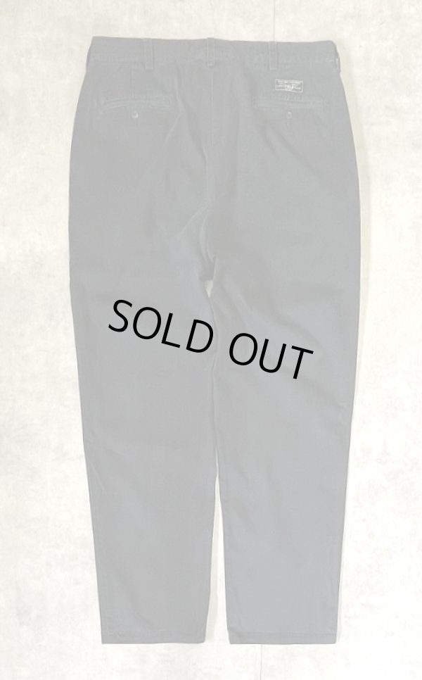 画像3: 90'S RALPH LAUREN "ANDREW PANT" ツープリーツ チノパンツ ブラック (VINTAGE)