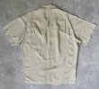 画像3: 90'S RALPH LAUREN レーヨン/リネン 片側フラップ付きポケット 半袖 オープンカラーシャツ ライトカーキ (VINTAGE)