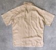 画像3: 90'S RALPH LAUREN リネン フラップ付きポケット 半袖 オープンカラーシャツ ベージュ (VINTAGE)