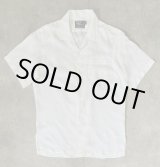 画像: 80'S RALPH LAUREN リネン 半袖 オープンカラーシャツ ホワイト USA製 (VINTAGE)