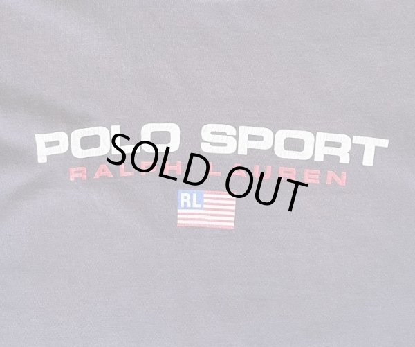 画像3: 90'S RALPH LAUREN "POLO SPORT" 半袖 Tシャツ フェードネイビー (VINTAGE)