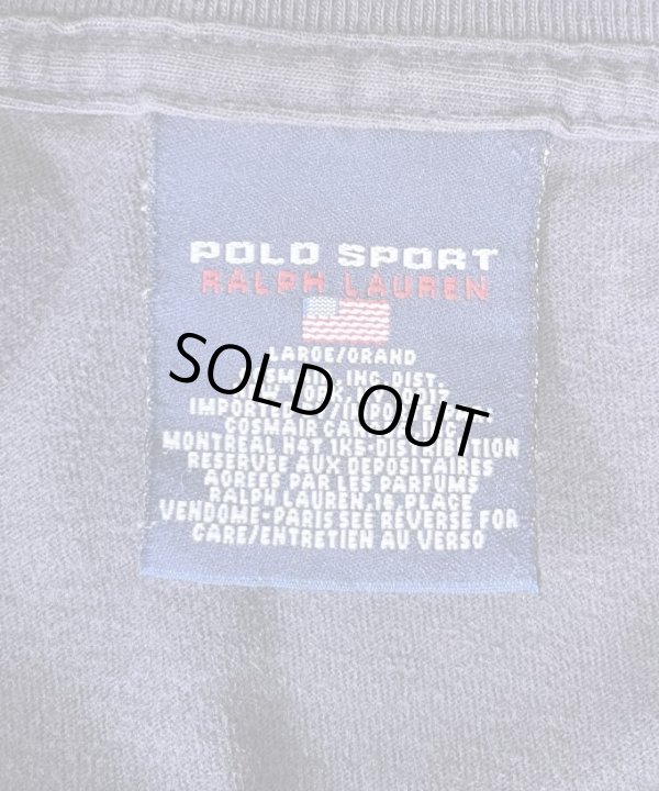 画像2: 90'S RALPH LAUREN "POLO SPORT" 半袖 Tシャツ フェードネイビー (VINTAGE)