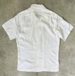 画像3: 80'S RALPH LAUREN リネン 半袖 オープンカラーシャツ ホワイト USA製 (VINTAGE)