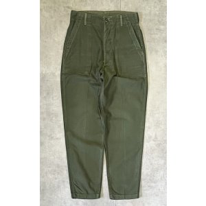 画像: 70'S アメリカ軍 US ARMY "OG107" コットンサテン ベイカーパンツ ミリタリーグリーン W32L31 (VINTAGE)