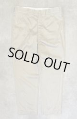 画像: 60'S アメリカ軍 US ARMY コットン100% チノパンツ W40L31 IDEALアルミジップ (VINTAGE)