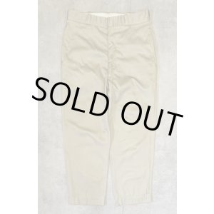 画像: 60'S アメリカ軍 US ARMY コットン100% チノパンツ W34L31 SCOVILLアルミジップ (VINTAGE)