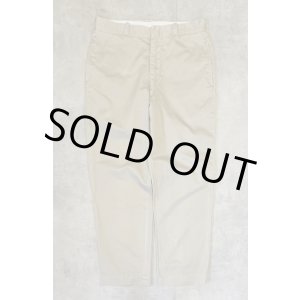 画像: 70'S アメリカ軍 US ARMY コットン100% チノパンツ W36L31 SCOVILLブラスジップ (VINTAGE)