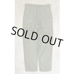 画像: 60'S アメリカ軍 US ARMY "OG107" コットンサテン ベイカーパンツ ミリタリーグリーン W34L33 (VINTAGE)