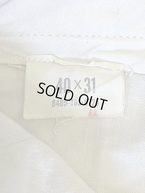 画像2: 60'S アメリカ軍 US ARMY コットン100% チノパンツ W40L31 IDEALアルミジップ (VINTAGE)