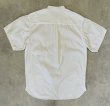 画像4: 90'S EDDIE BAUER 白タグ オックスフォード マチ付き 半袖 バンドカラーシャツ ホワイト (VINTAGE)
