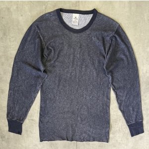 画像: INDERA MILLS サーマル 長袖 Tシャツ ネイビー (VINTAGE)