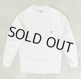 画像: 90'S CARHARTT ポケット付き 長袖 Tシャツ アッシュグレー (VINTAGE)