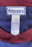 画像2: 00'S JOCKEY クロスネック ポケット付き 長袖 Tシャツ ネイビー/ワインレッド (VINTAGE)