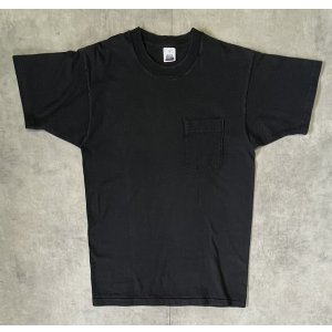画像: 90'S BVD シングルステッチ 耳付きポケット 半袖 Tシャツ ブラック USA製 (VINTAGE)