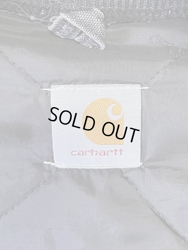 画像2: CARHARTT 裏地キルティング ダックベスト フェードブラック (VINTAGE)