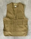 画像1: 70'S IDEAL ハンティングベスト TALONジップ タン (VINTAGE)