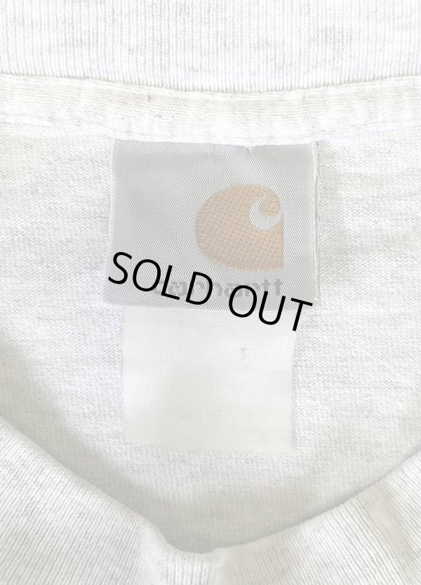 画像2: 90'S CARHARTT ポケット付き 長袖 Tシャツ アッシュグレー (VINTAGE)