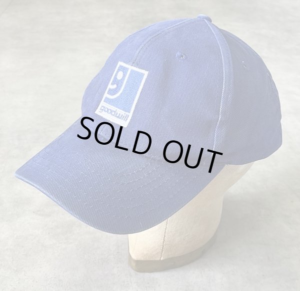 画像1: GOODWILL 6パネル ベースボールキャップ ブルー (USED)