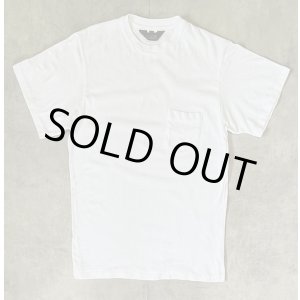 画像: 80'S J.CREW 旧タグ シングルステッチ ポケット付き 半袖 Tシャツ ホワイト USA製 (VINTAGE)