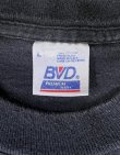 画像2: 90'S BVD シングルステッチ 耳付きポケット 半袖 Tシャツ ブラック USA製 (VINTAGE)