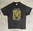 画像1: 90'S UNITY シングルステッチ 両面プリント 半袖 Tシャツ ブラック USA製 (VINTAGE)