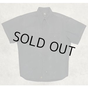 画像: 90'S RRL 三ツ星タグ ポプリン 半袖 ワークシャツ ブラック (VINTAGE)