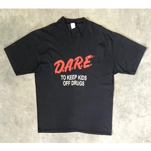 画像: 90'S D.A.R.E. シングルステッチ 半袖 Tシャツ ブラック (VINTAGE)