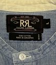 画像2: 90'S RRL 初期 三ツ星タグ シャンブレー マチ付き バンドカラーシャツ ブルー (VINTAGE)