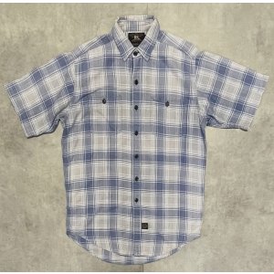 画像: 90'S RRL 三ツ星タグ ライトフランネル 半袖 ワークシャツ チェック柄 (VINTAGE)
